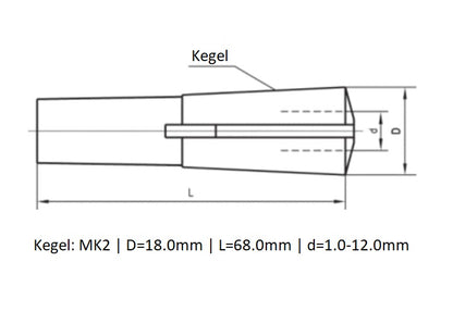 MK2 Direktspannzange 503E mit M10 Anzugsgewinde